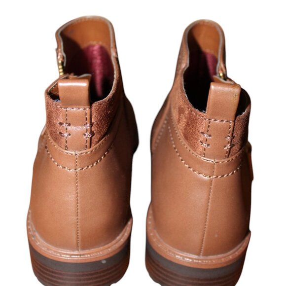 Tommy Hilfiger Fawn 2 Leather Almond Toe Ankle Cognac size 9 1/2 M New - Picture 5 of 14